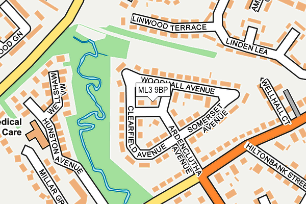 ML3 9BP map - OS OpenMap – Local (Ordnance Survey)