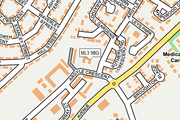 ML3 9BQ map - OS OpenMap – Local (Ordnance Survey)