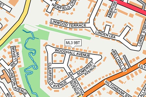 ML3 9BT map - OS OpenMap – Local (Ordnance Survey)