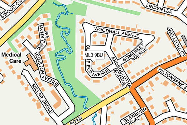 ML3 9BU map - OS OpenMap – Local (Ordnance Survey)