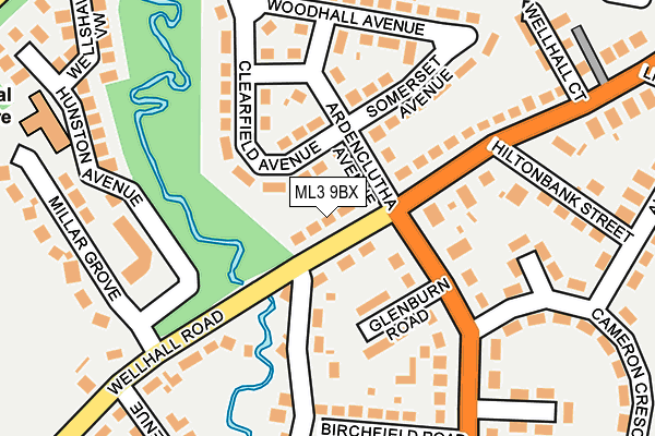 ML3 9BX map - OS OpenMap – Local (Ordnance Survey)