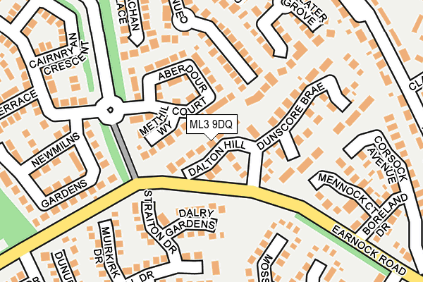 ML3 9DQ map - OS OpenMap – Local (Ordnance Survey)