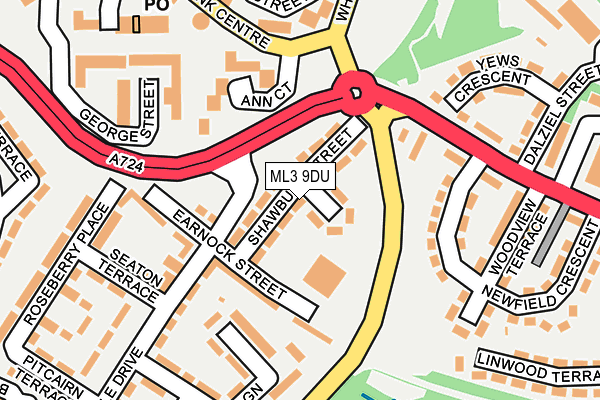 ML3 9DU map - OS OpenMap – Local (Ordnance Survey)