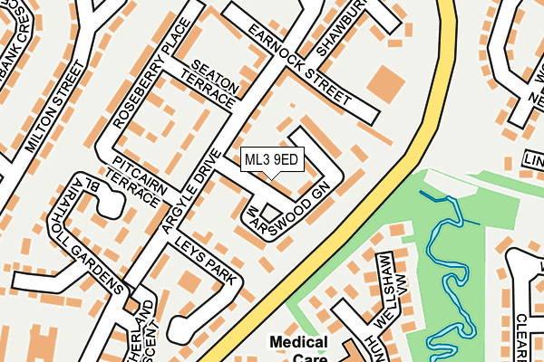 ML3 9ED map - OS OpenMap – Local (Ordnance Survey)
