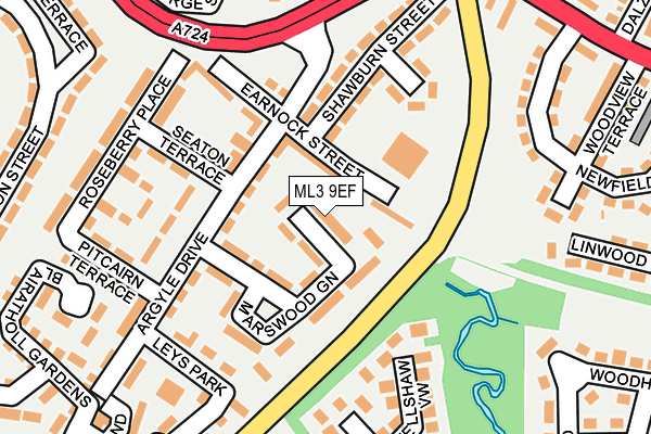 ML3 9EF map - OS OpenMap – Local (Ordnance Survey)