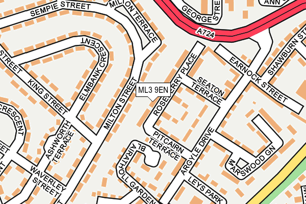 ML3 9EN map - OS OpenMap – Local (Ordnance Survey)