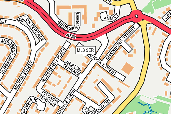 ML3 9ER map - OS OpenMap – Local (Ordnance Survey)