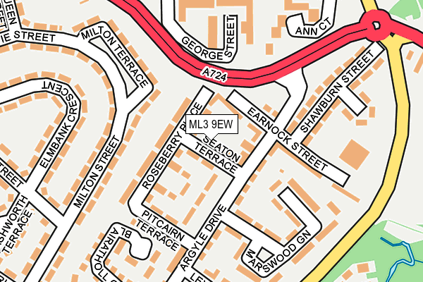 ML3 9EW map - OS OpenMap – Local (Ordnance Survey)