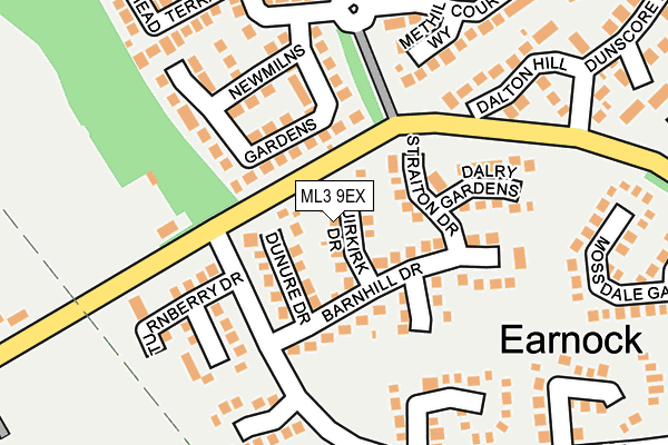 ML3 9EX map - OS OpenMap – Local (Ordnance Survey)