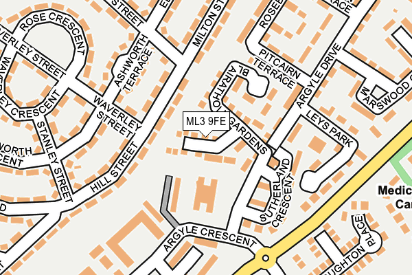 ML3 9FE map - OS OpenMap – Local (Ordnance Survey)