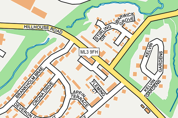 ML3 9FH map - OS OpenMap – Local (Ordnance Survey)