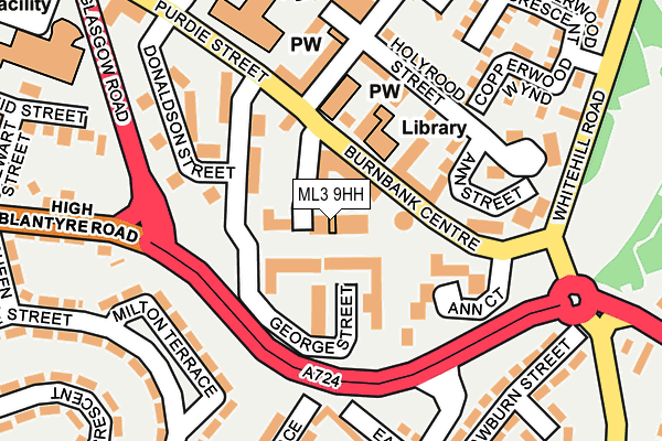 ML3 9HH map - OS OpenMap – Local (Ordnance Survey)