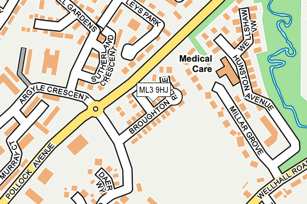 ML3 9HJ map - OS OpenMap – Local (Ordnance Survey)