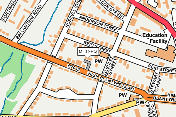 ML3 9HQ map - OS OpenMap – Local (Ordnance Survey)