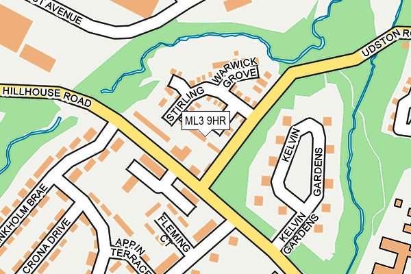 ML3 9HR map - OS OpenMap – Local (Ordnance Survey)