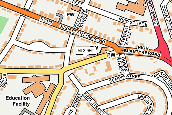 ML3 9HT map - OS OpenMap – Local (Ordnance Survey)