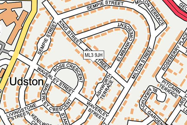 ML3 9JH map - OS OpenMap – Local (Ordnance Survey)