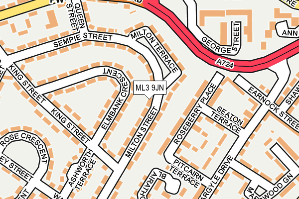 ML3 9JN map - OS OpenMap – Local (Ordnance Survey)
