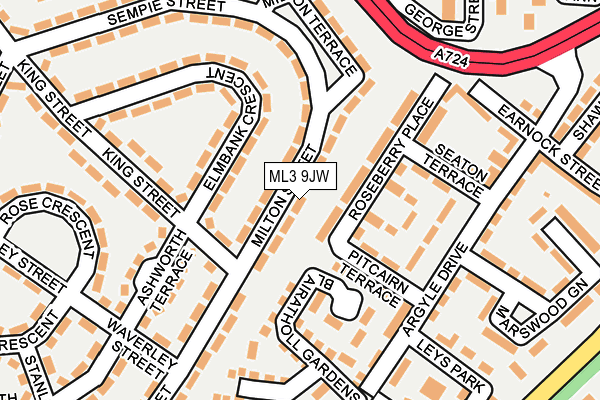ML3 9JW map - OS OpenMap – Local (Ordnance Survey)