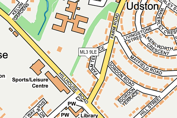 ML3 9LE map - OS OpenMap – Local (Ordnance Survey)