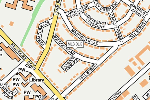 ML3 9LG map - OS OpenMap – Local (Ordnance Survey)