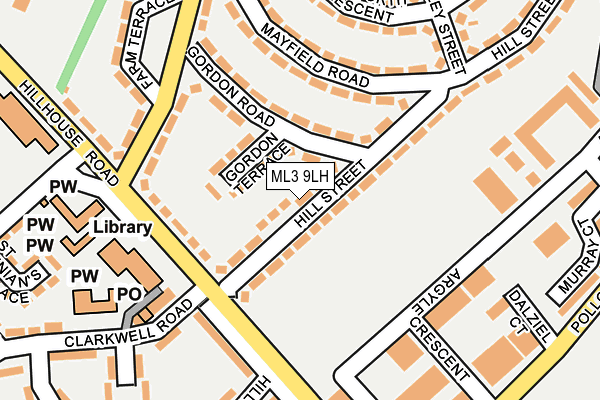 ML3 9LH map - OS OpenMap – Local (Ordnance Survey)