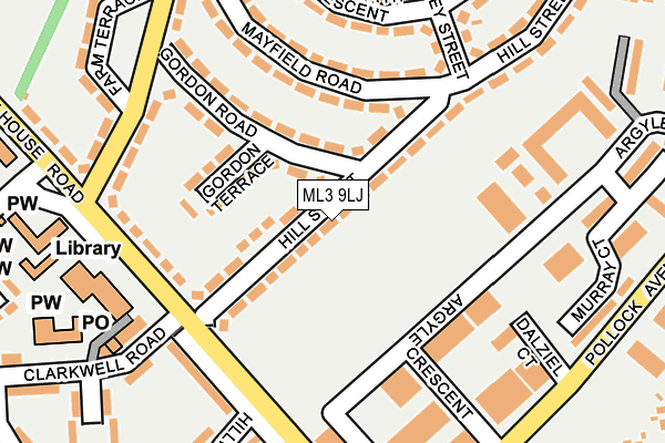 ML3 9LJ map - OS OpenMap – Local (Ordnance Survey)