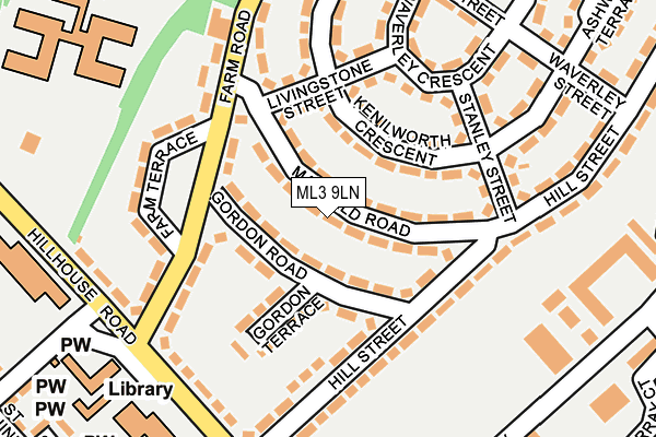 ML3 9LN map - OS OpenMap – Local (Ordnance Survey)