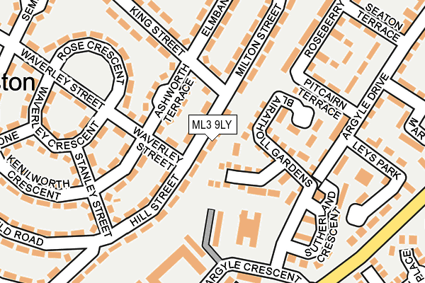 ML3 9LY map - OS OpenMap – Local (Ordnance Survey)