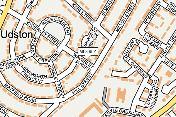 ML3 9LZ map - OS OpenMap – Local (Ordnance Survey)