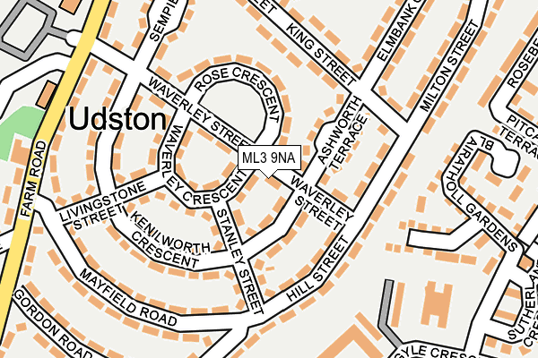 ML3 9NA map - OS OpenMap – Local (Ordnance Survey)