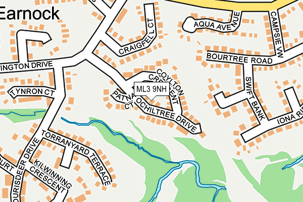 ML3 9NH map - OS OpenMap – Local (Ordnance Survey)