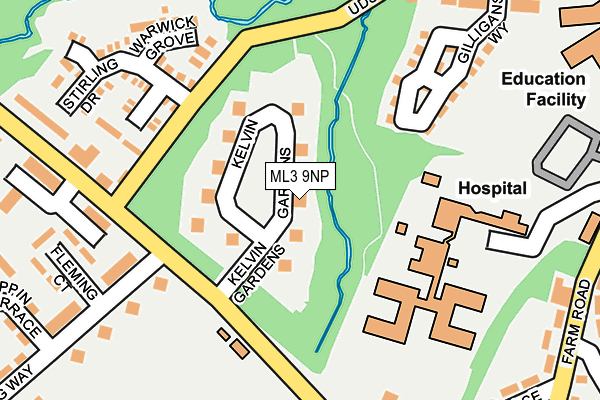 ML3 9NP map - OS OpenMap – Local (Ordnance Survey)