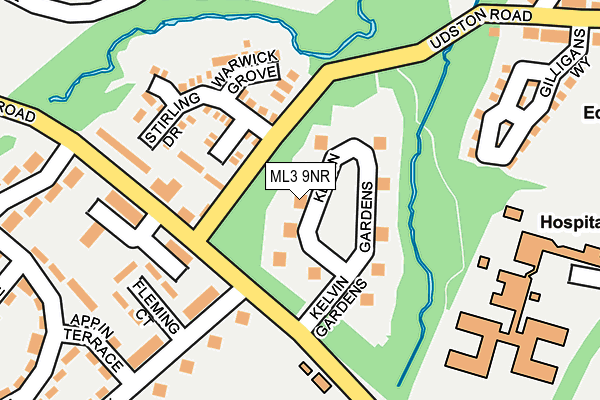 ML3 9NR map - OS OpenMap – Local (Ordnance Survey)