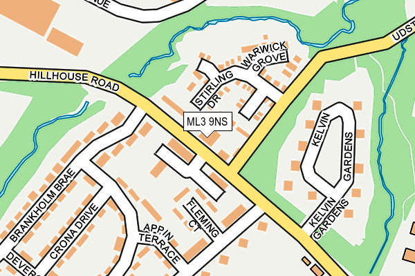 ML3 9NS map - OS OpenMap – Local (Ordnance Survey)