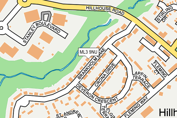 ML3 9NU map - OS OpenMap – Local (Ordnance Survey)