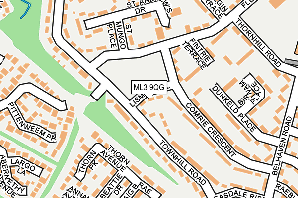 ML3 9QG map - OS OpenMap – Local (Ordnance Survey)