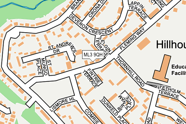 ML3 9QH map - OS OpenMap – Local (Ordnance Survey)