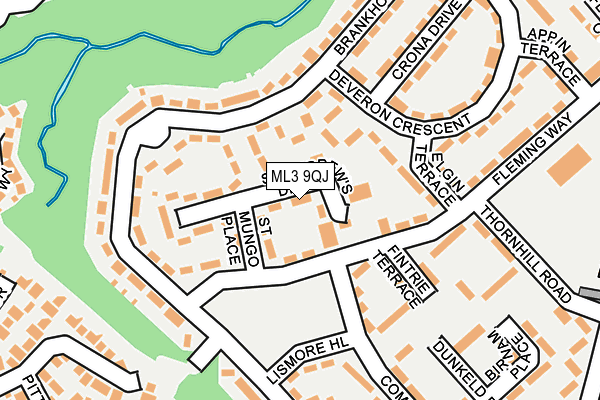 ML3 9QJ map - OS OpenMap – Local (Ordnance Survey)