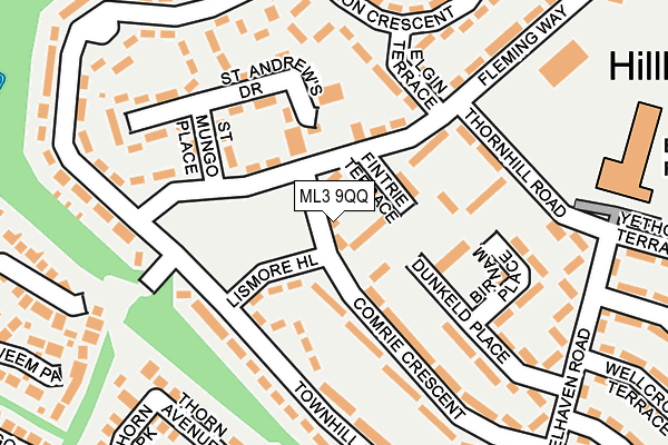 ML3 9QQ map - OS OpenMap – Local (Ordnance Survey)
