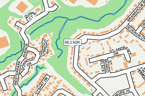 ML3 9QR map - OS OpenMap – Local (Ordnance Survey)