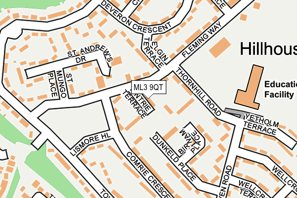 ML3 9QT map - OS OpenMap – Local (Ordnance Survey)