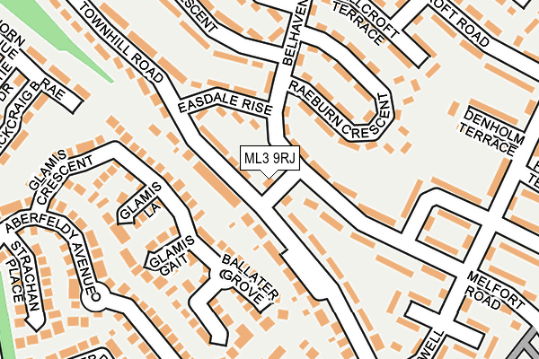 ML3 9RJ map - OS OpenMap – Local (Ordnance Survey)
