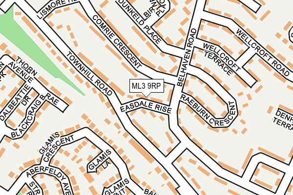 ML3 9RP map - OS OpenMap – Local (Ordnance Survey)