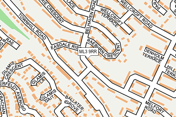 ML3 9RR map - OS OpenMap – Local (Ordnance Survey)