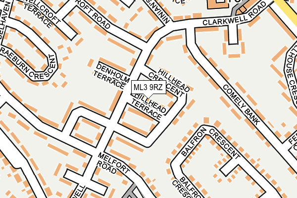 ML3 9RZ map - OS OpenMap – Local (Ordnance Survey)