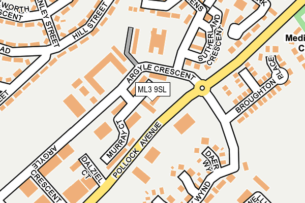 ML3 9SL map - OS OpenMap – Local (Ordnance Survey)