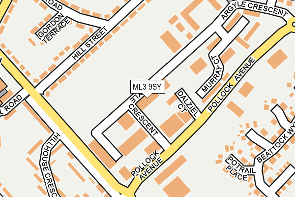 ML3 9SY map - OS OpenMap – Local (Ordnance Survey)