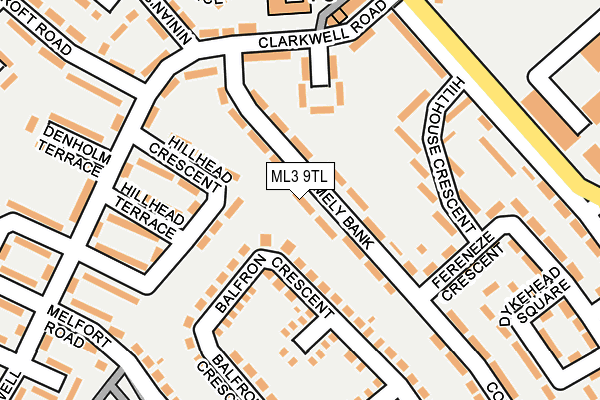 ML3 9TL map - OS OpenMap – Local (Ordnance Survey)