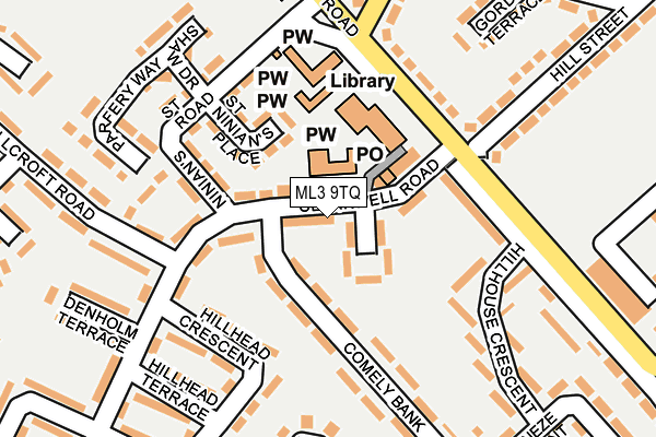 ML3 9TQ map - OS OpenMap – Local (Ordnance Survey)